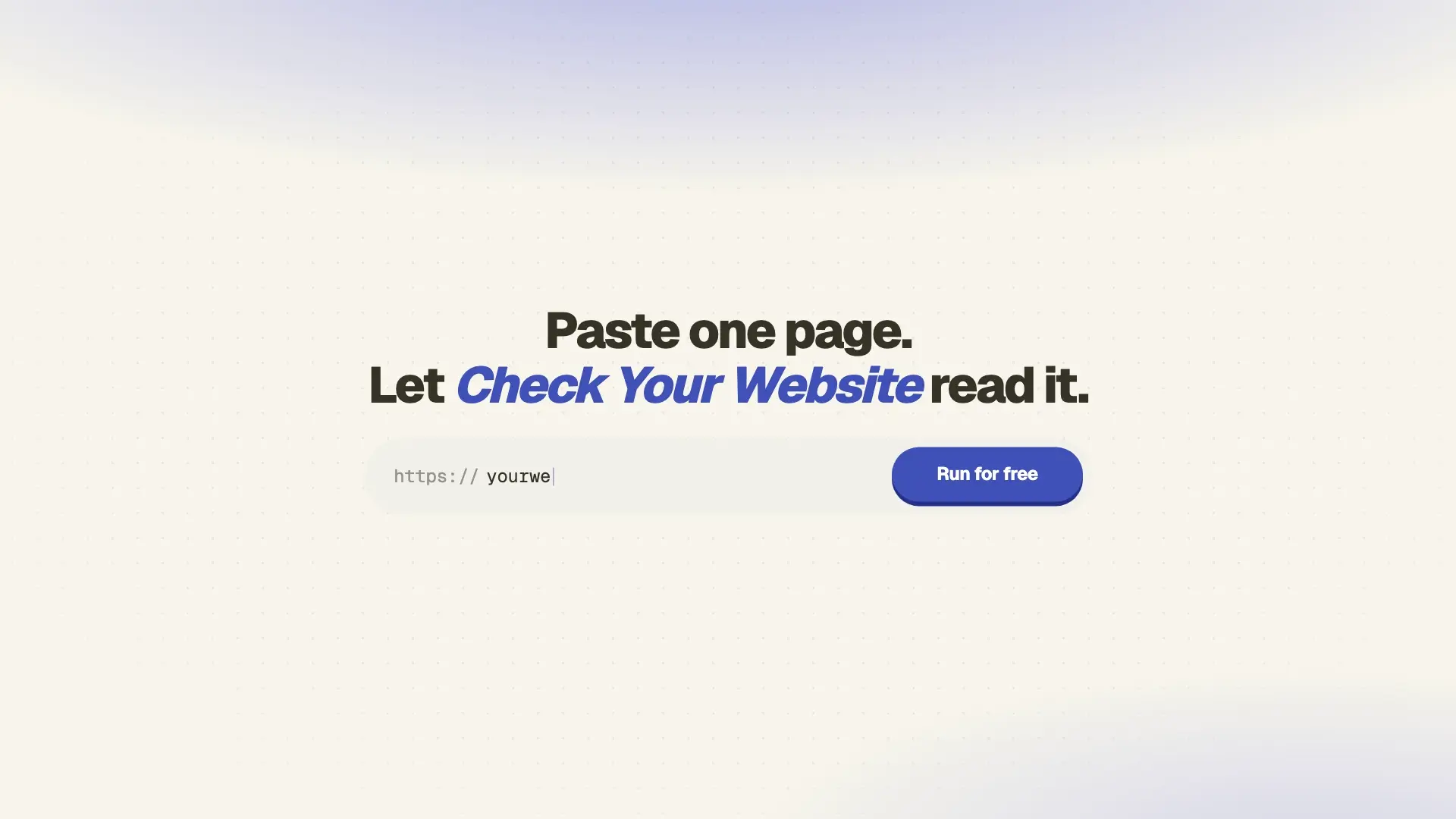 Check Your Website product demo preview